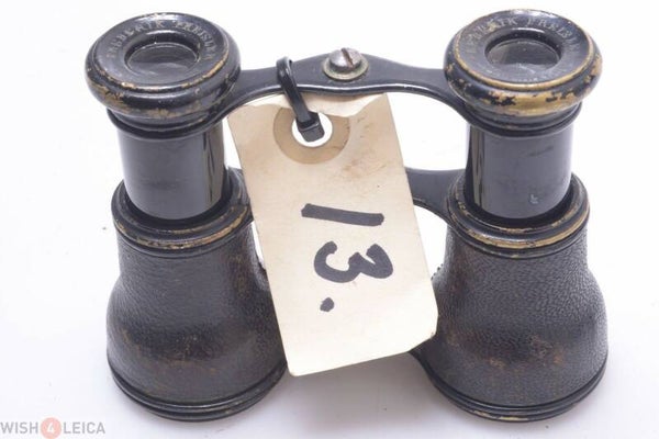 BINOCULARS GALILEAN DOUBLE TELESCOPE F. FREISLER COPENHAGUE ANTIQUE BRASS