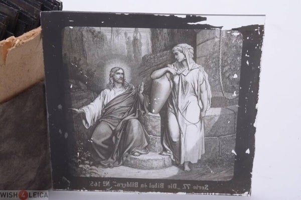 MAGIC LANTERN PROJECTION SLIDE GUSTAVE DORE BIBLE PICTURE GLASS 35