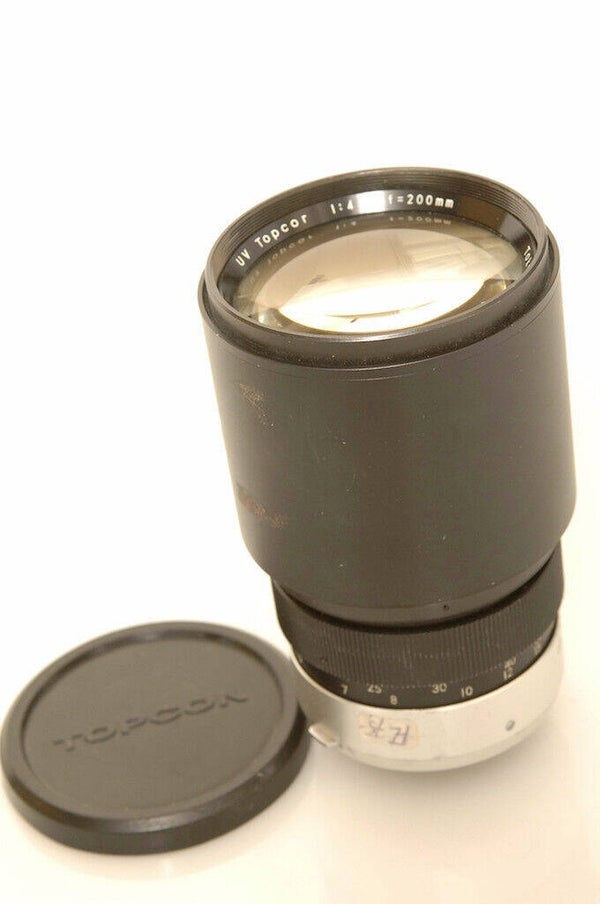 TOPCON, TOPCOR UV 200MM 4.0 TELE LENS W/ FRONT CAP