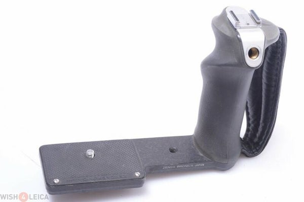 BRONICA ZENZA L GRIP FLASH SHOE *MINTY* S S2 C EC 6X6CM CAMERA LEATHER STRAP