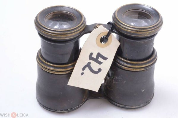 BUSCHFABR. EMIL E. EBERHARDT OPTIKER ANTIQUE BINOCULARS DOUBLE TELESCOPE