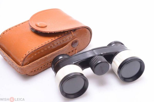 BINOCULAR, SPECTACLE OPERA THEATER GLASSES IN CASE JAPANESE PALOMAR 2.5X