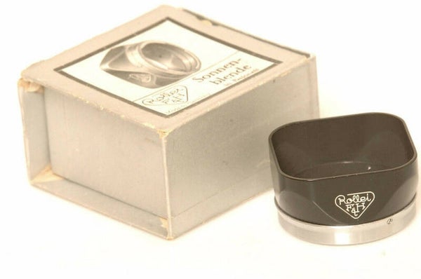 ROLLEIFLEX TLR SUN SHADE HOOD BAYONET I, RI CAMERAS MAKERS BOX •MINTY•