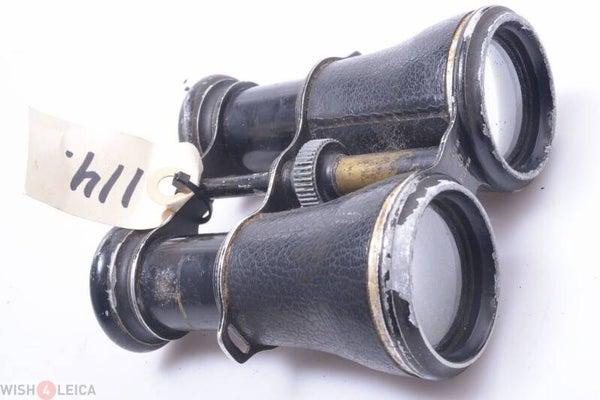 IRIS PARIS ENGRAVED ANTIQUE BRASS,ALUMINUM MED.SIZE BINOCULARS NICE CONDITION