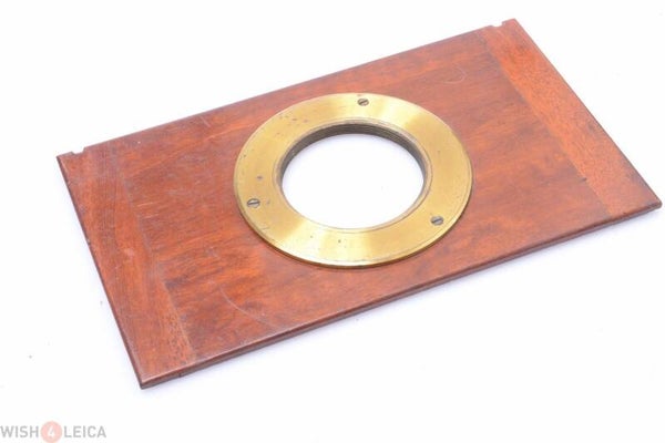 LENS PANEL PLATE BOARD 99X153MM STEREO SHUTTER THORNTON? 41.5MM THREAD FLANGE Objectgegevens