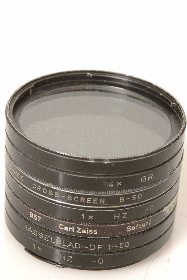 HASSELBLAD B57 FILTERS 2x SOFTAR 2x HAZE DF CROSS GRAY FILTER BAYONET 57,B57 Objectgegevens