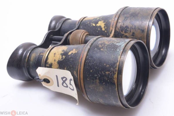 H.H. & SON LIVERPOOL BRITISH ANTIQUE WWI BINOCULARS GALILEAN DOUBLE TELESCOPE