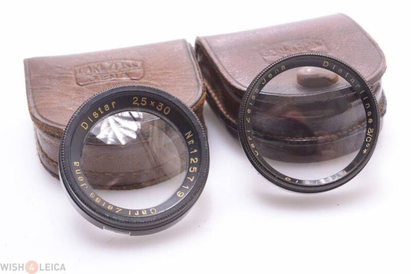 ZEISS 29MM DIAMETER DISTAR & 30MM DIAMETER DISTARLINSE 2.5X30 MACRO, CLOSE-UP