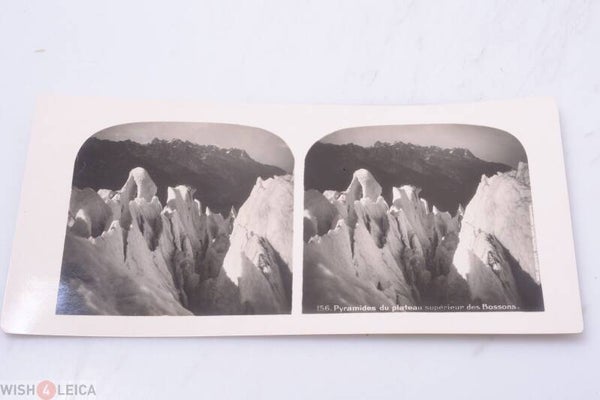 STEREO VIEW STEREOVIEWS, PICTURE AUG. COUTTET CHAMONIX BOSSONS *RARE* C. 1900 Objectgegevens