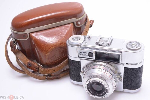 BRAUN PAXETTE I AL 35MM RANGEFINDER CAMERA, STEABLE KATA 45MM 2.8 LENS W/ CASE Objectgegevens