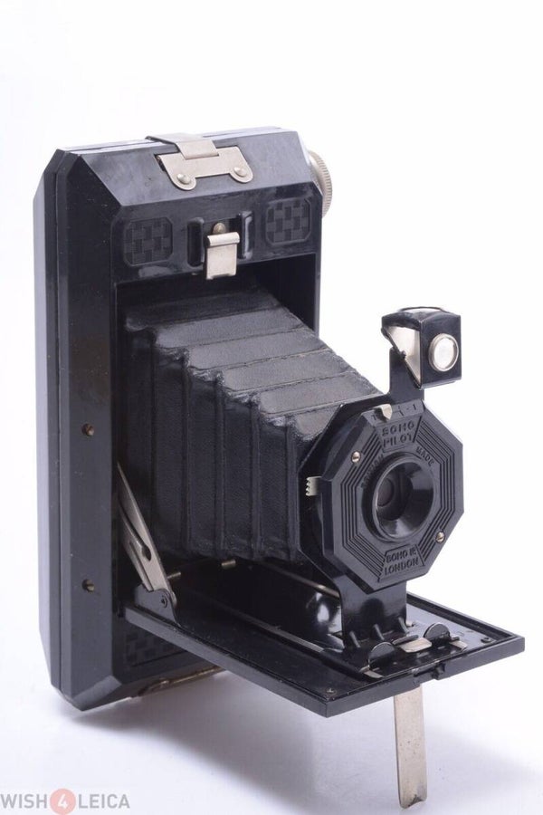 SOHO SOHO PILOT 6X9CM 120 ROLL FILM *ART DECO* BAKELITE CAMERA MENISCUS LENS
