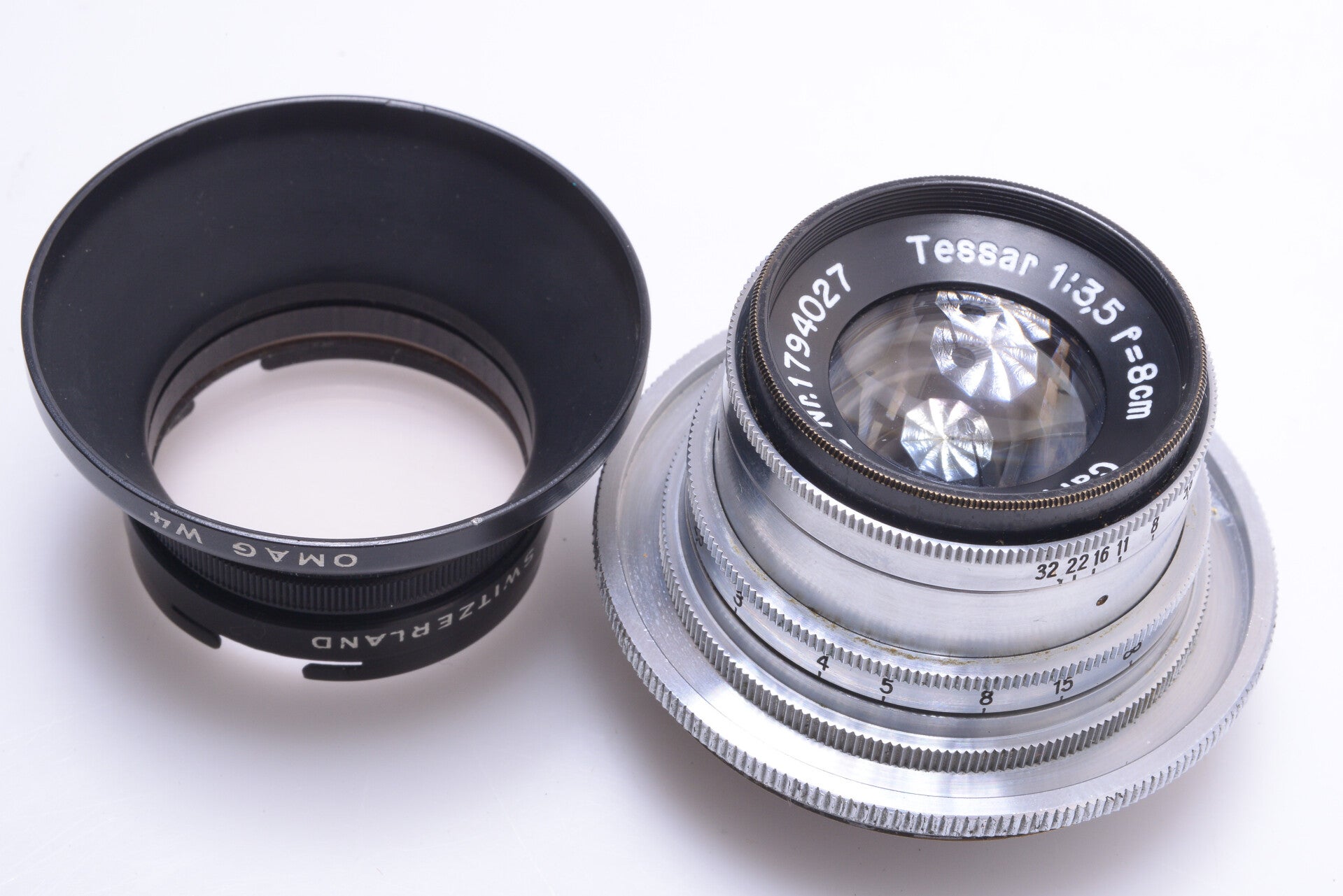 KOCHMAN REFLEX KORELLE ZEISS TESSAR 8CM 80MM 3.5 LENS 50MM & 40.5 SCREW THREAD