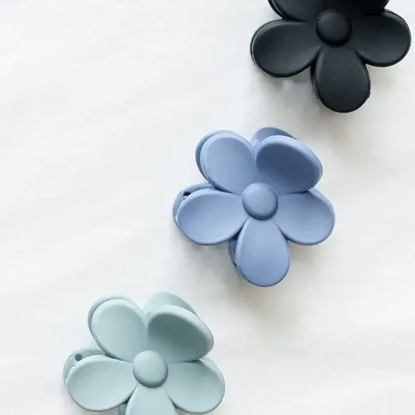 Lou mini – Bloem clip blauw