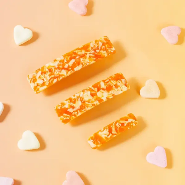 Kleine Claire - Click Clip marmer oranje