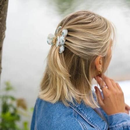 Nomi clip marmer mistgroen