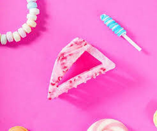 Flo - Driehoekige clip flora roze