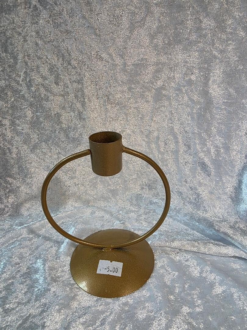 gold candle holder