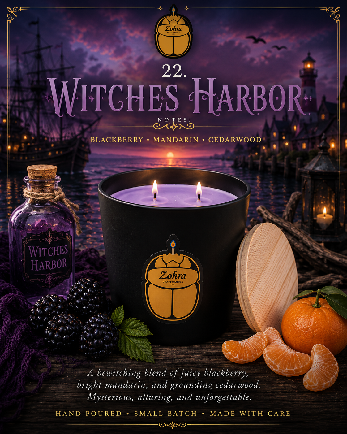 Witches Harbor  11 oz. candle