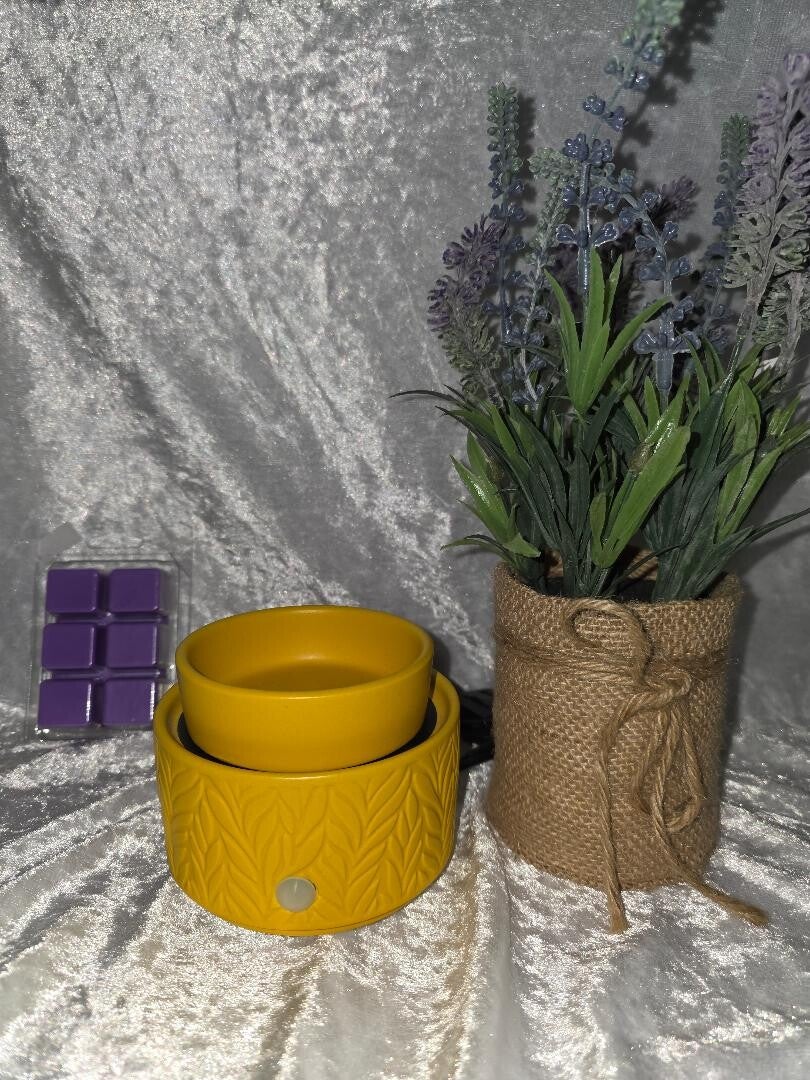 yellow wax melt warmer