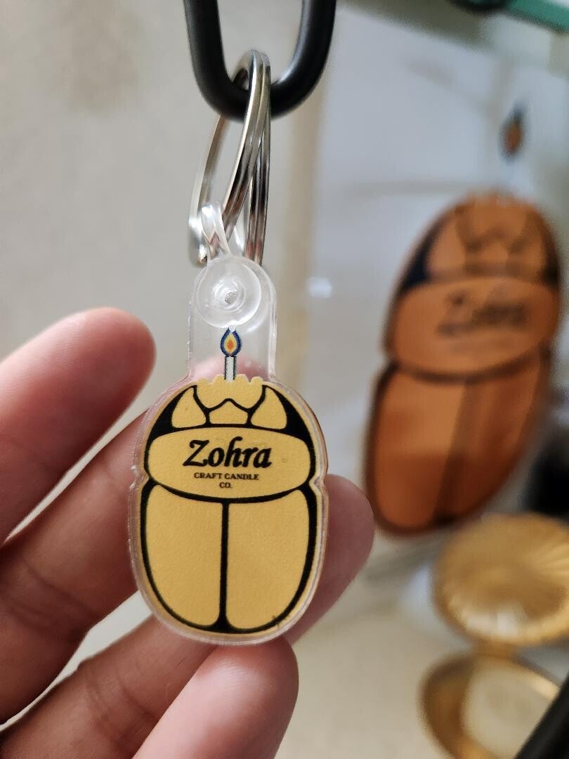 Zohra Scarab keychain