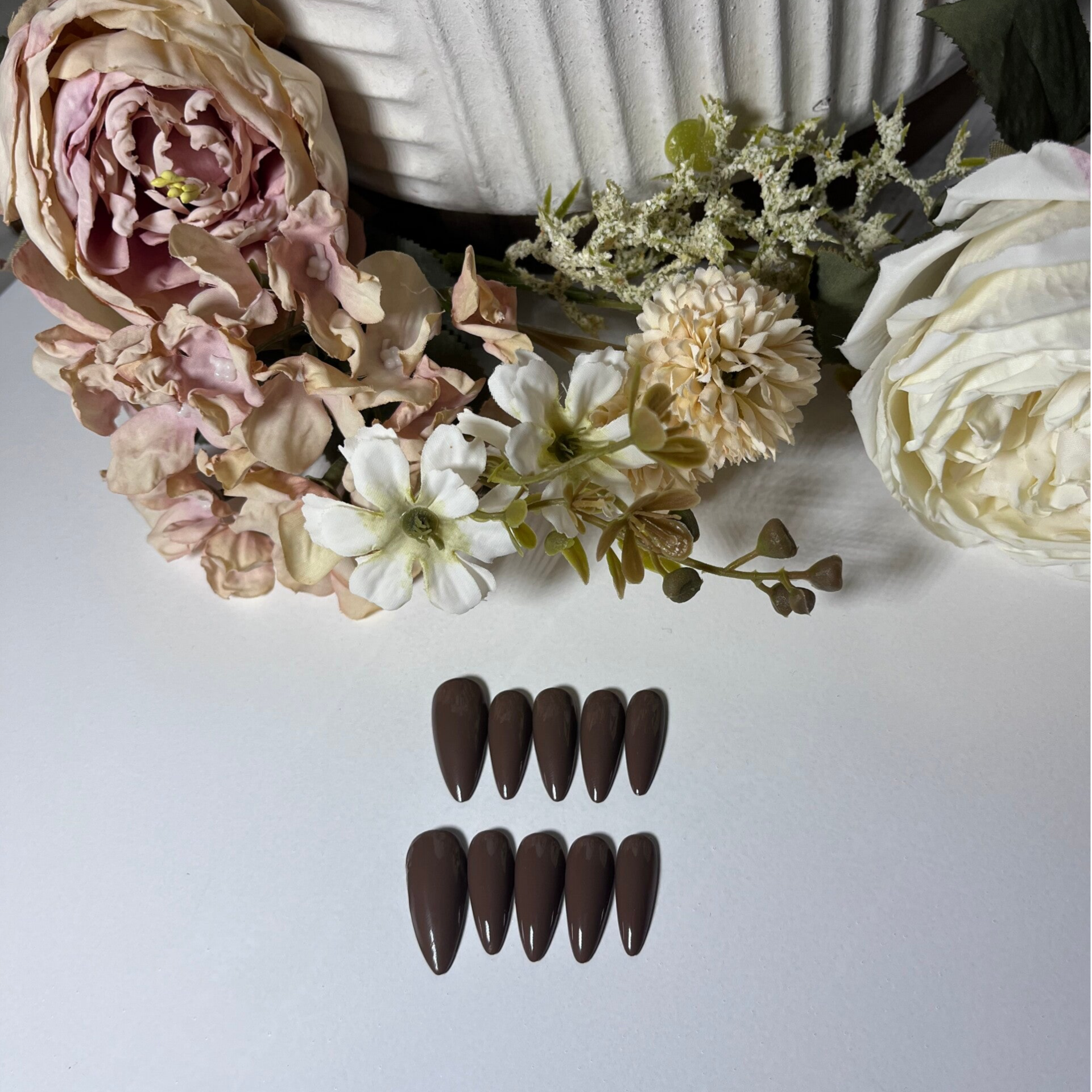 Medium stiletto chocolate brown