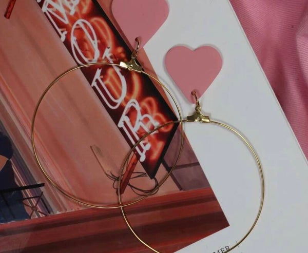 Boucles d'oreilles - Les Z'amours rose