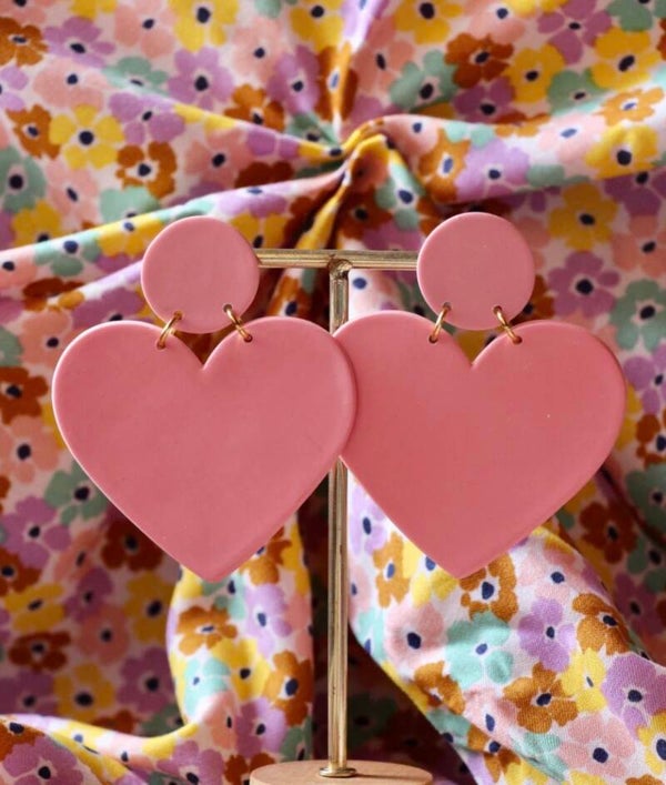 Boucles d’oreilles cœur