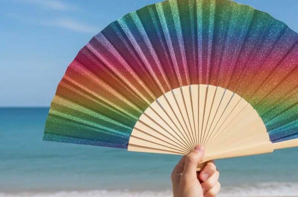 Éventail multicolore