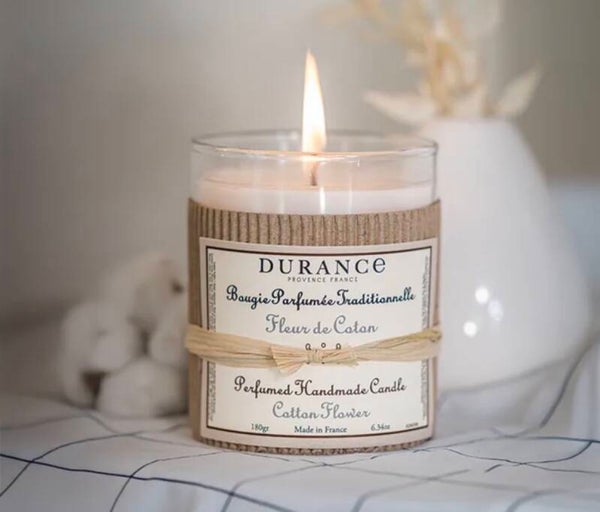 Bougie parfumée Fleurs de coton 180gr.