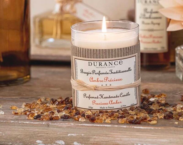 Bougie parfumée Ambre précieux 180gr.