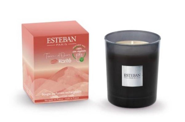 Terre d'Ocre Karité Bougie parfumée initiale rechargeable 180g