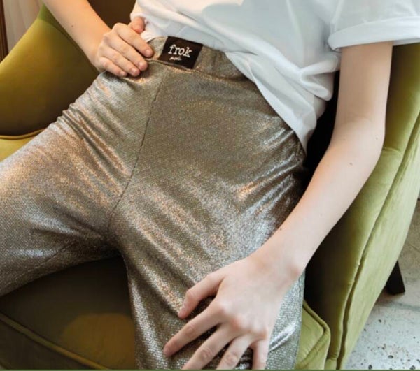 Pantalon Paillettes kaki
