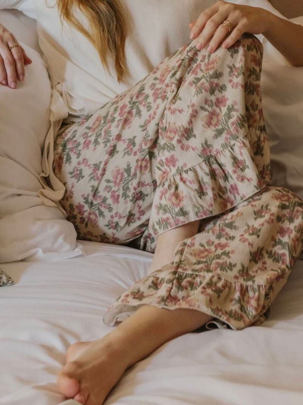 PANTALON CHLOE // FLEURS Roses
