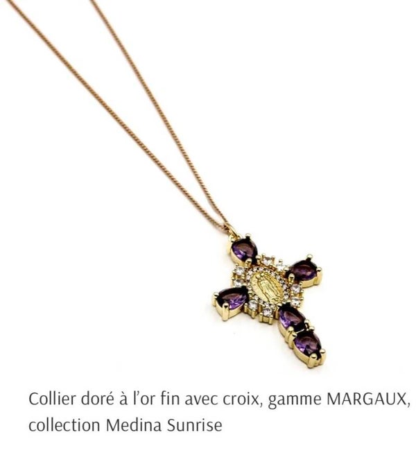 Collier long croix - MARGAUX