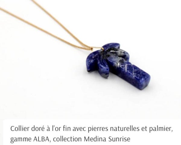 Collier long palmier - ALBA
