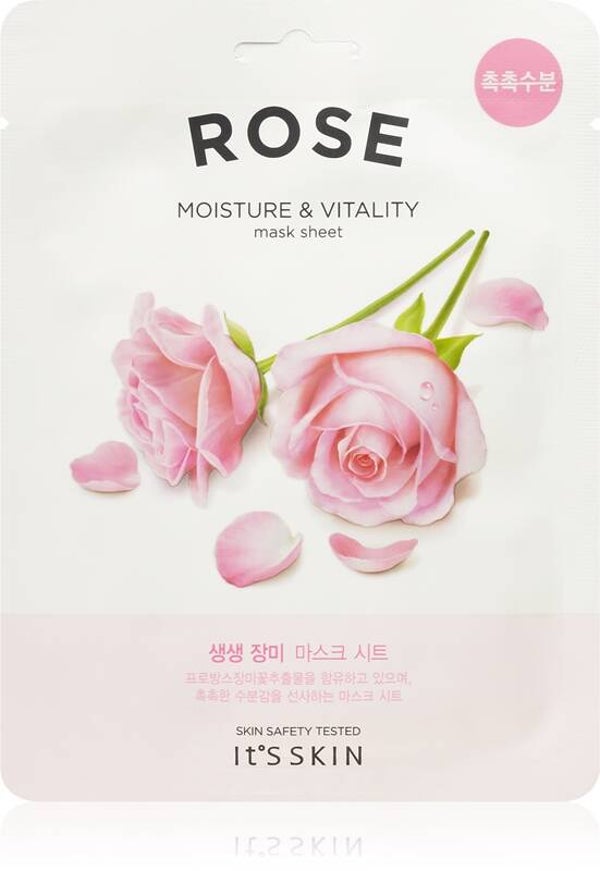 IT'S SKIN - Masque Facial Hydratation & Vitalité A La Rose (1 Pièce) 18g