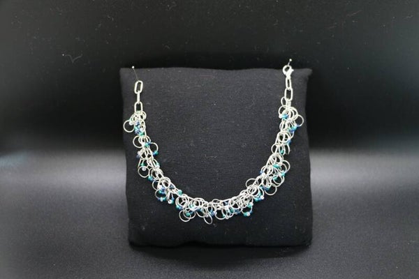 Armkette blau-petrol