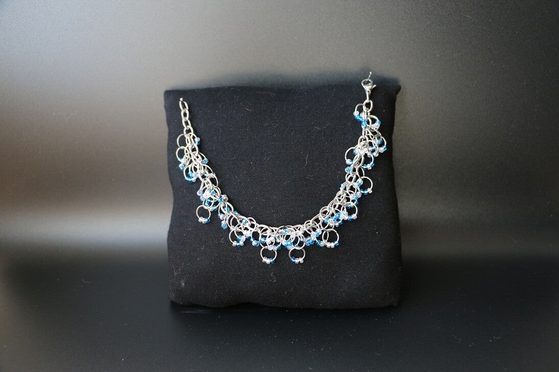 Armkette weiss-blau