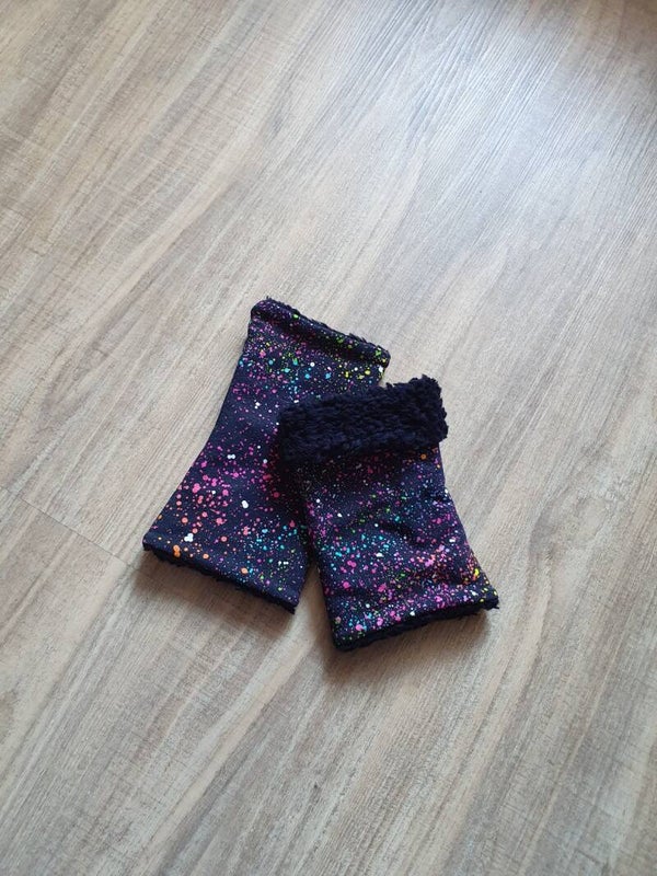 Armstulpen bunte Punkte