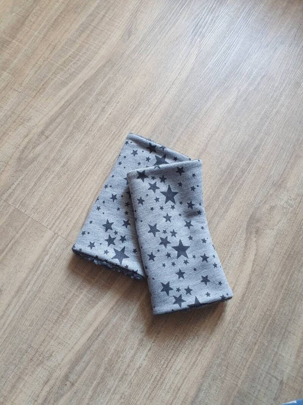 Armstulpen Sterne grau
