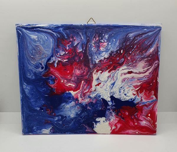 Bild blau/rot
