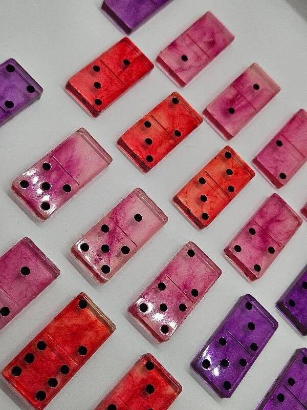 Domino-Spiel violett / pink