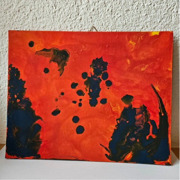 Bild blau/orange