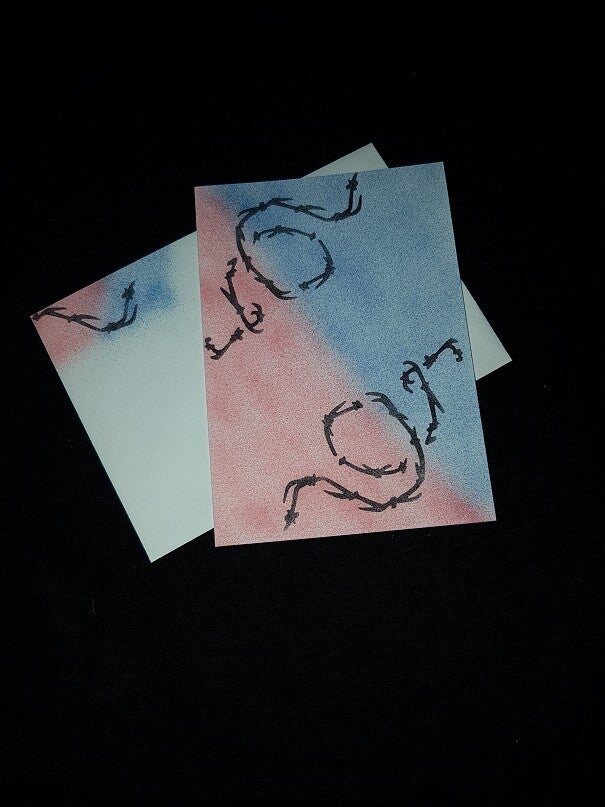 Grusskarte Stacheldraht