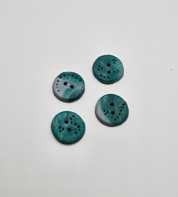 Knöpfe grün rund