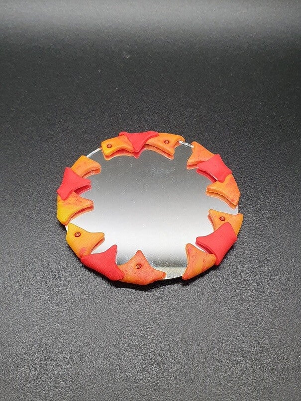 Handspiegel orange