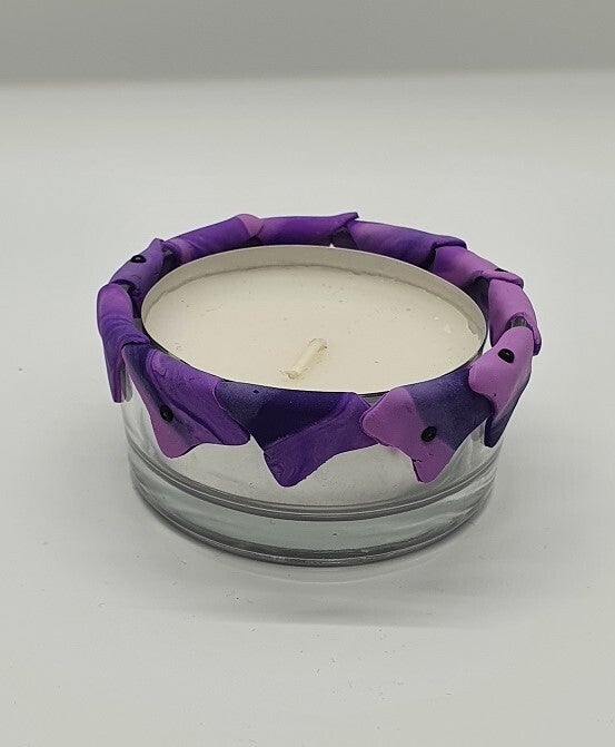 Teelicht gross violett