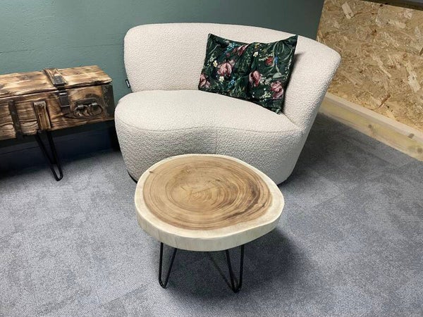 Boomstamtafel suar ca 50cm doorsnee, 6cm dik