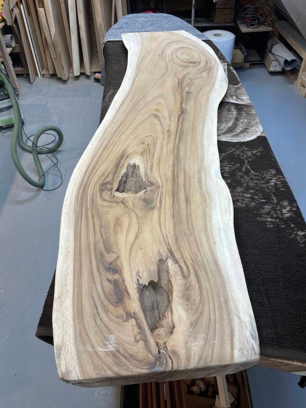 boomstamplank 200cm bij max 53cm 6cm dik