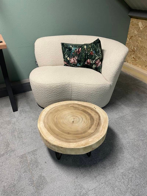 Boomstamtafel suar ca 58cmdoorsnee, 8cm dik